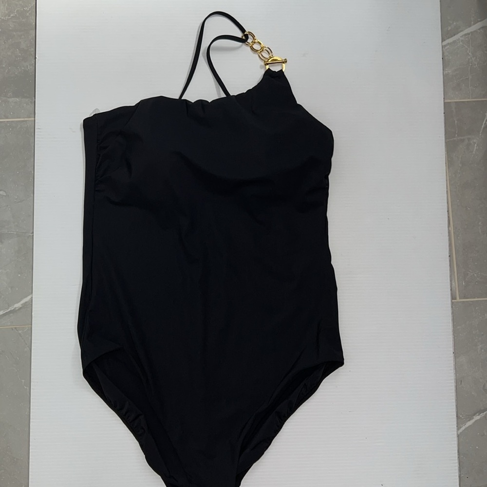 NWT Amoressa by Miraclesuit Elle Dorado 14K One-Piece black swimsuit - Picture 3 of 7